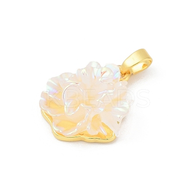 UV Plating Brass Pendants KK-R213-15G-06-1