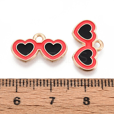 Beach Theme Alloy Enamel Pendants X-ENAM-T022-33N-1