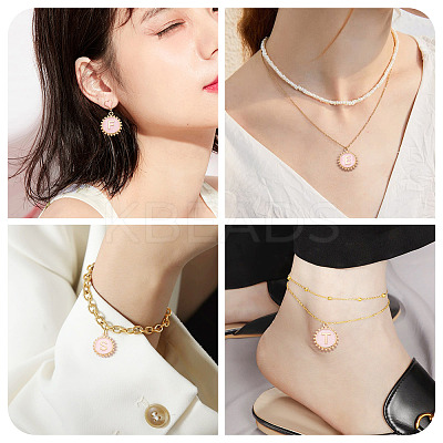 26Pcs Alloy Enamel Pendants ENAM-TA0002-86A-1