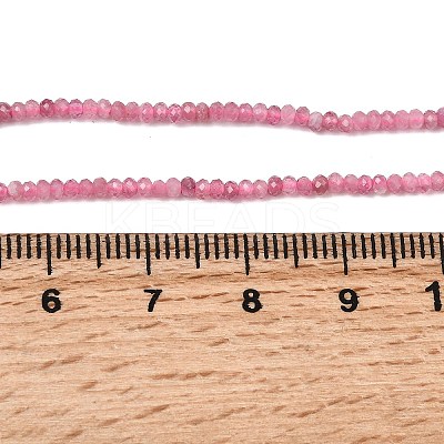 Natural Pink Tourmaline Beads Strands G-RM250101-T2-1