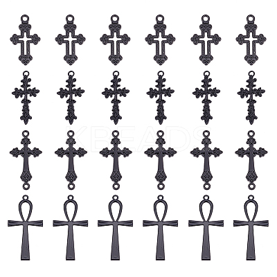 4 Bags 4 Style Zinc Alloy Pendants FIND-AR0002-91-1