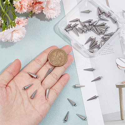 50Pcs 303 Stainless Steel Charms STAS-UN0048-60-1