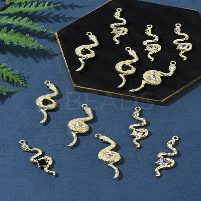 12Pcs 2 Styles Rack Plating Alloy Pendants FIND-FS0003-69-1