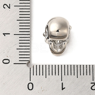 Brass Rhinestone European Beads LS-KK-A203-03P-1