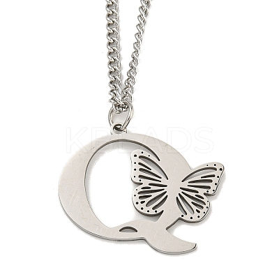 201 Stainless Steel Necklaces NJEW-Q336-01Q-P-1