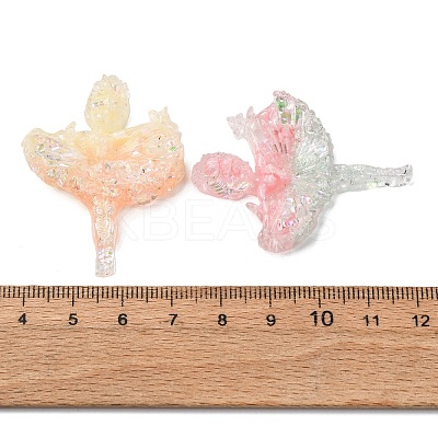 Luminous Opaque Resin Cabochons CRES-L045-14-1