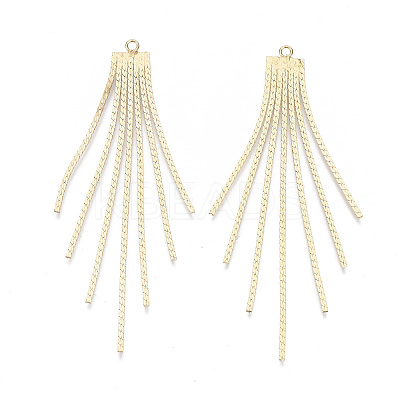 Brass Chain Tassel Big Pendants LS-KK-N231-110G-NF-1