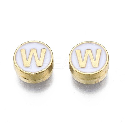 Alloy Enamel Beads ENAM-N052-006-01W-RS-1