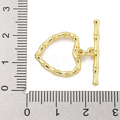 Rack Plating Brass Toggle Clasps KK-Q814-15G-1