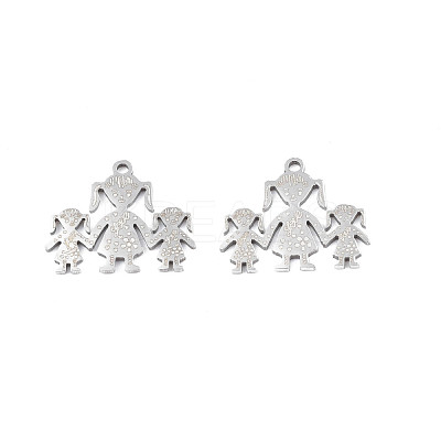 Non-Tarnish 201 Stainless Steel Pendants STAS-N091-149P-1