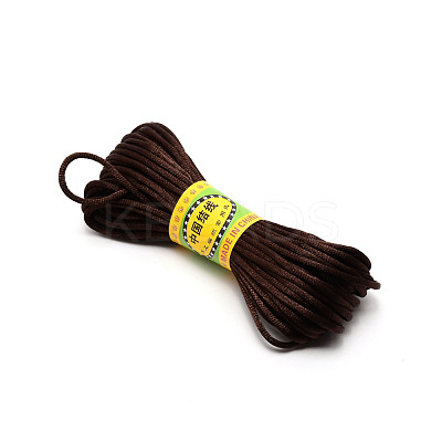 Polyester Satin Rattail Cord OCOR-WH0066-43A-1