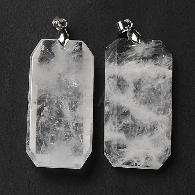 Natural Quartz Crystal Pendants G-H286-05P-01-1