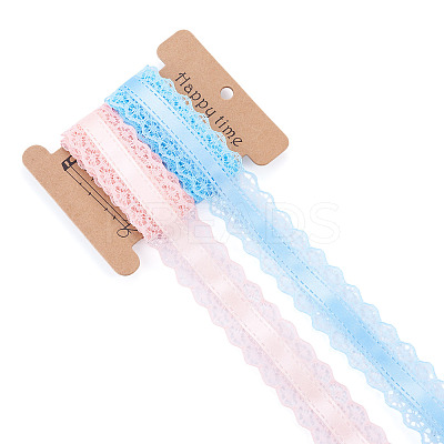 4 Yards 2 Colors Polyester Lace Trim OCOR-TADJ0001-02C-1