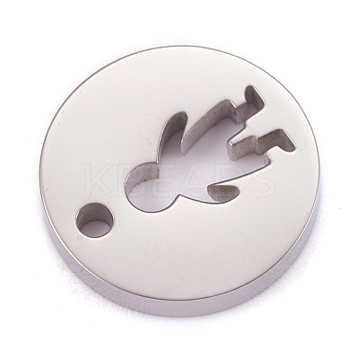 Non-Tarnish 304 Stainless Steel Charms STAS-F261-04P-1
