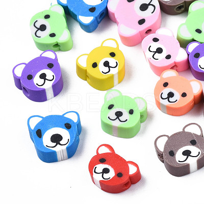 Handmade Polymer Clay Beads CLAY-S096-004-1