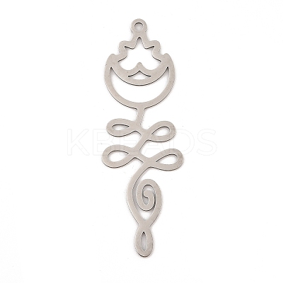 201 Stainless Steel Big Pendants STAS-Z109-07P-1