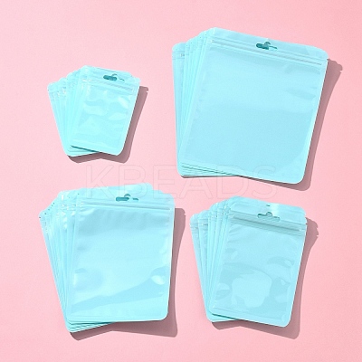 40Pcs 4 Styles Macaron Color Plastic Yin-yang Resealable Bags OPP-FS0001-18D-1