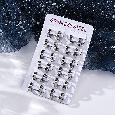 304 Stainless Steel with Enamel Earrings EJEW-M001-20B-P-1