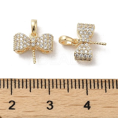 Brass Micro Pave Cubic Zirconia Pendants KK-H455-58G-1