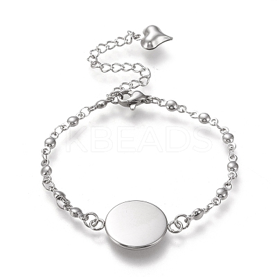 Tarnish Resistant 304 Stainless Steel Bracelet Making STAS-L248-001P-B-1