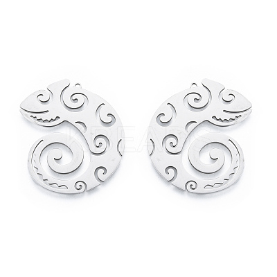 Non-Tarnish 201 Stainless Steel Pendants STAS-N090-LA927-1-1