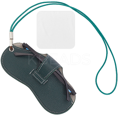 1Pc PU Leather Eyeglasses Strap with Bag AJEW-CN0002-62E-1