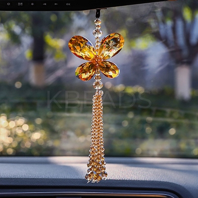 Glass Butterfly Pendant Decorations PW-WGF3AC9-02-1