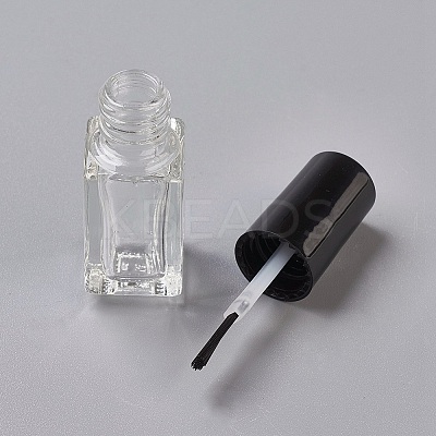 Transparent Glass Nail Polish Empty Bottle LS-MRMJ-WH0026-02B-1