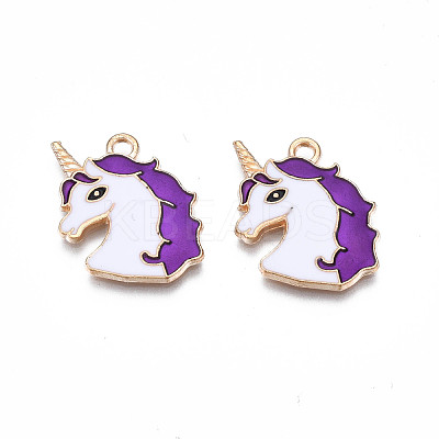 Alloy Enamel Pendants ENAM-S130-20D-1