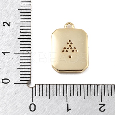 Brass Micro Pave Cubic Zirconia Pendants LS-KK-D283-30G-02-1
