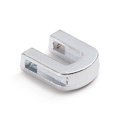 Alloy Slide Charms LS-ALRI-WH0005-09U-P-1