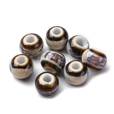 Bright Glazed Porcelain Beads PORC-D300-A02-1