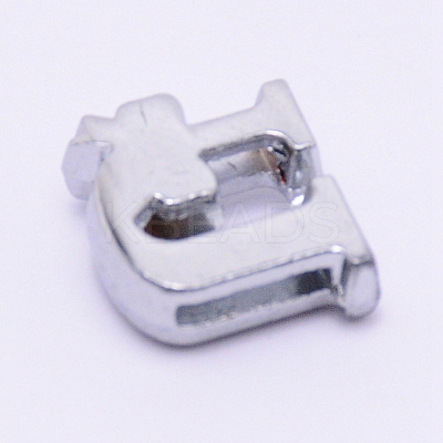 Zinc Alloy Slide Charms ALRI-WH0006-02P-1