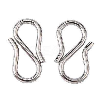 Tarnish Resistant 304 Stainless Steel S-Hook Clasps LS-X-STAS-R083-11-1