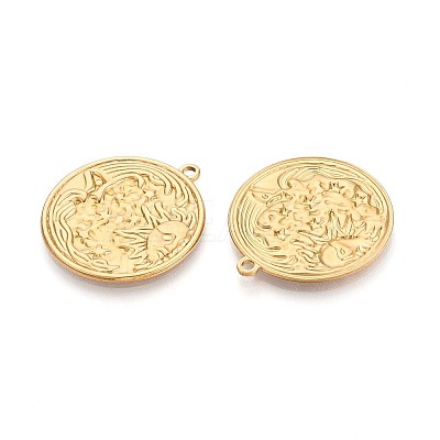 304 Stainless Steel Pendants STAS-T065-16G-1