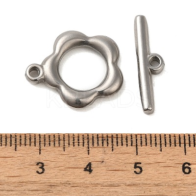 Non-Tarnish 304 Stainless Steel Toggle Clasps X-STAS-Q324-16P-1