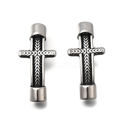 304 Stainless Steel Cross Links Connector Charms STAS-D382-21AS-1