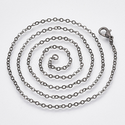 Brass Cable Chains Necklace Making LS-MAK-N029-01B-1