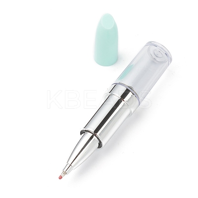 Lipstick Shape Empty Tube Black Ink Ballpoint Pens DIY-H123-A02-1