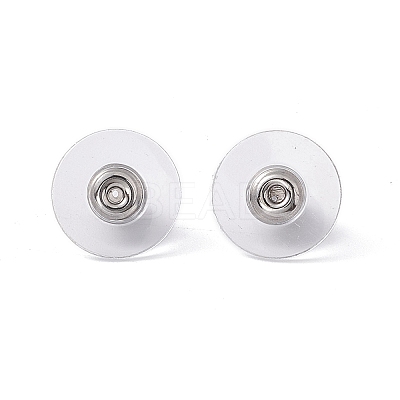 304 Stainless Steel Bullet Clutch Earring Backs X-STAS-I016-1