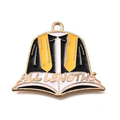 Alloy Enamel Pendants ENAM-D302-02KCG-02A-1