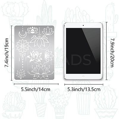 Stainless Steel Metal Cutting Dies Stencils DIY-WH0289-104-1