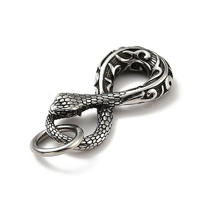 304 Stainless Steel Pendants X-STAS-E058-07AS-1