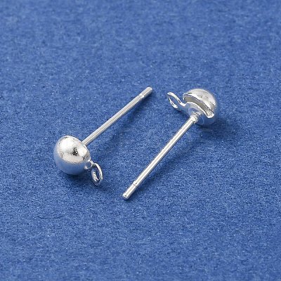 Brass Stud Earring Findings LS-KK-G604-01S-01-1
