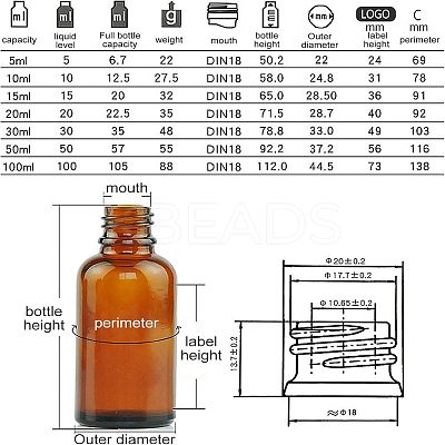 Straight Tip Glass Droppers MRMJ-FH0001-04E-1