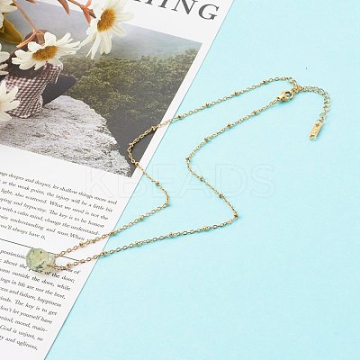 Natural Quartz Pendant Necklaces NJEW-JN03472-1