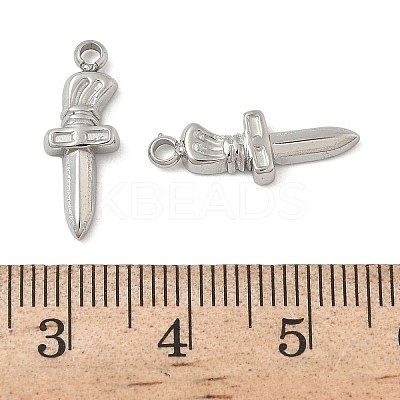 304 Stainless Steel Pendants STAS-D127-21B-P-1