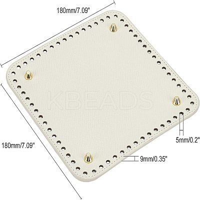 PU Leather Bag Bottom FIND-WH0059-23D-1