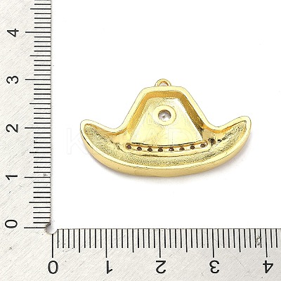 Brass Enamel Pendants KK-B171-02G-01-1
