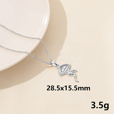 Stylish Ocean 304 Stainless Steel Octopus Pendant Necklace for Women ZE1503-9-1